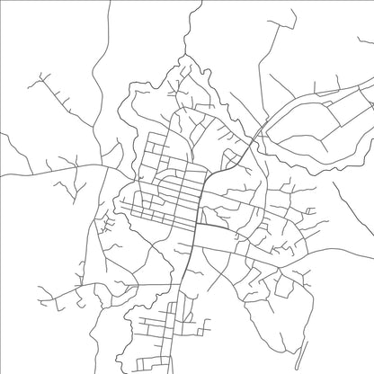 ROAD MAP OF OBALA, CAMEROON BY MAPBAKES