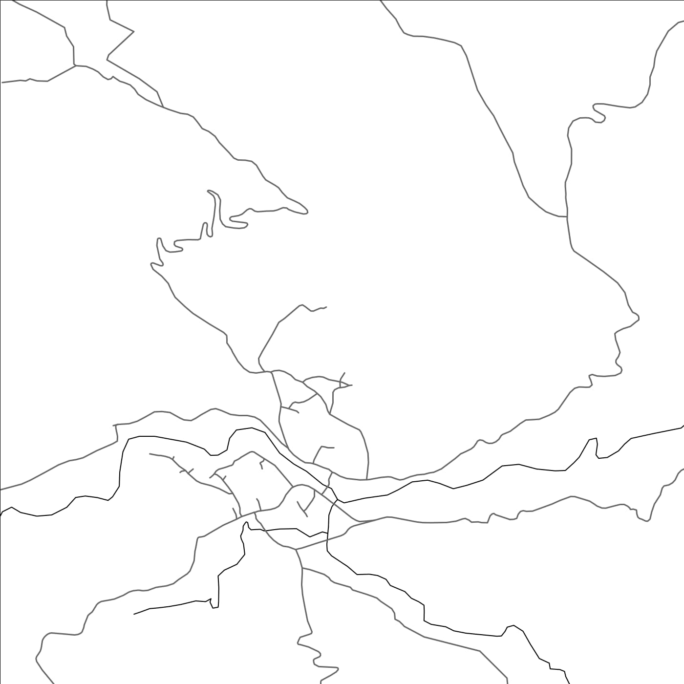 ROAD MAP OF WIDEKUM, CAMEROON BY MAPBAKES