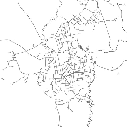 ROAD MAP OF YOKADOUMA, CAMEROON BY MAPBAKES