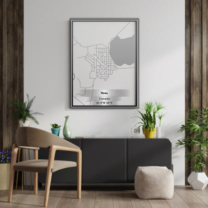 ROAD MAP OF WAWA, CANADA BY MAPBAKES