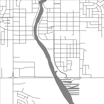 ROAD MAP OF AMOS, CANADA BY MAPBAKES