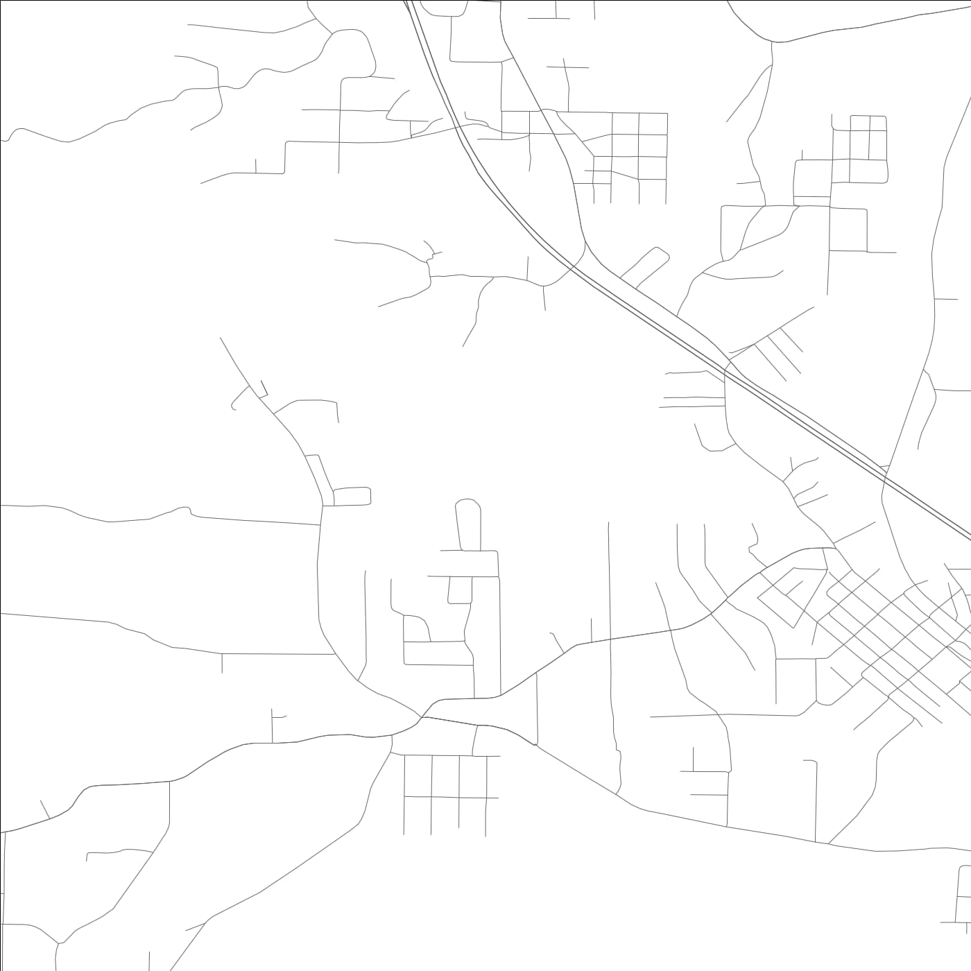 ROAD MAP OF ADAMSVILLE, ALABAMA BY MAPBAKES