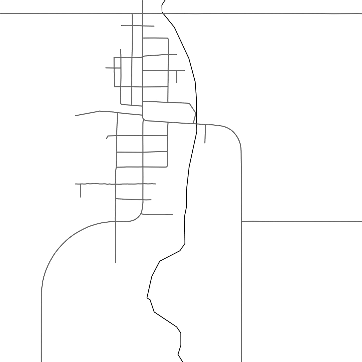 ROAD MAP OF BARRAUTE, CANADA BY MAPBAKES