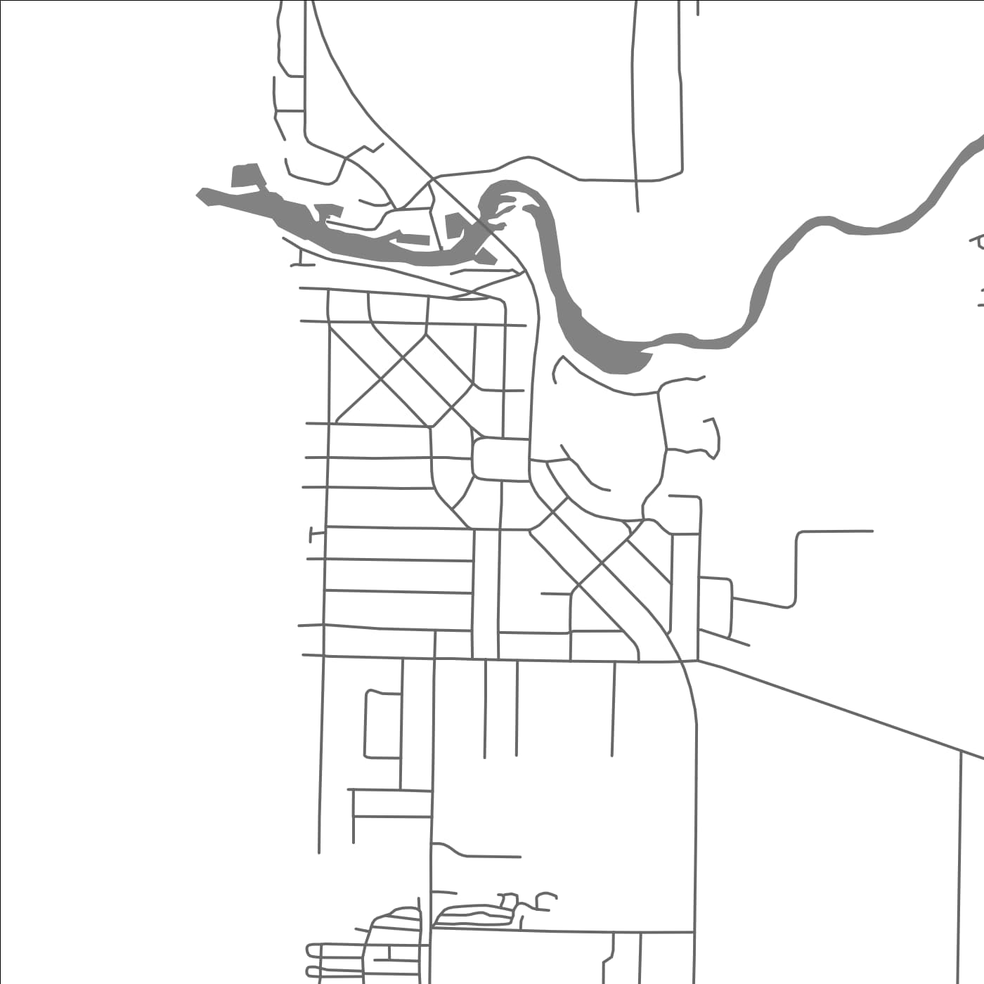 ROAD MAP OF BAYFIELD, CANADA BY MAPBAKES