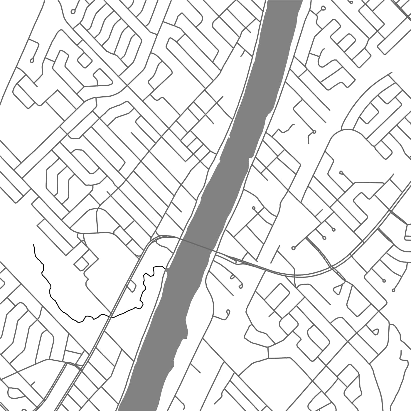 ROAD MAP OF BELOEIL, CANADA BY MAPBAKES