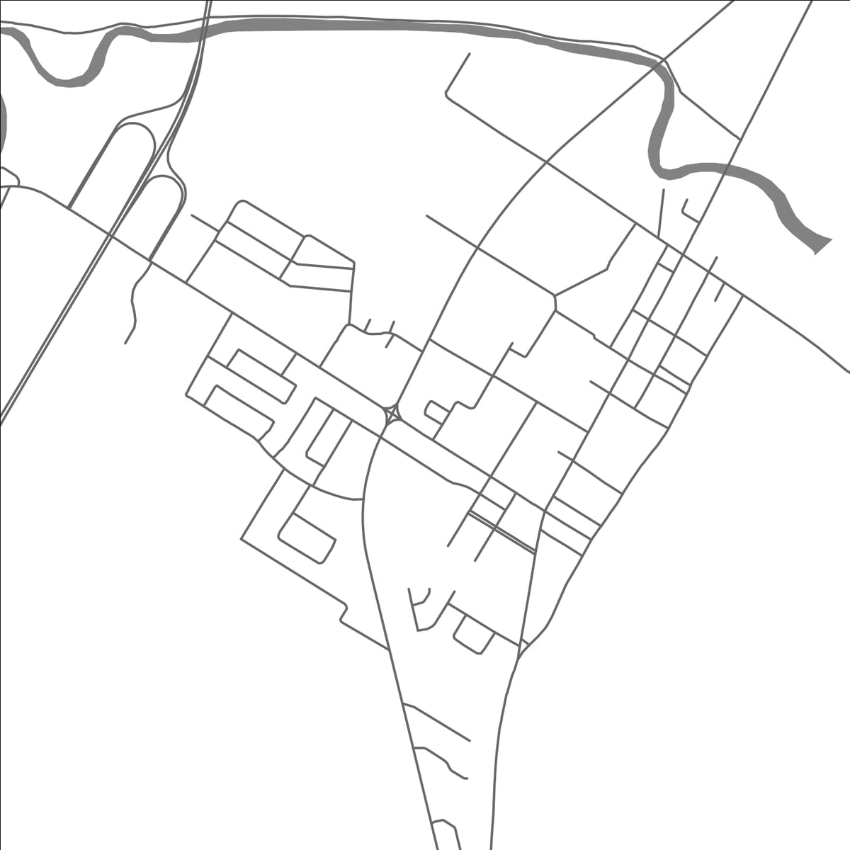 ROAD MAP OF BERTHIERVILLE, CANADA BY MAPBAKES