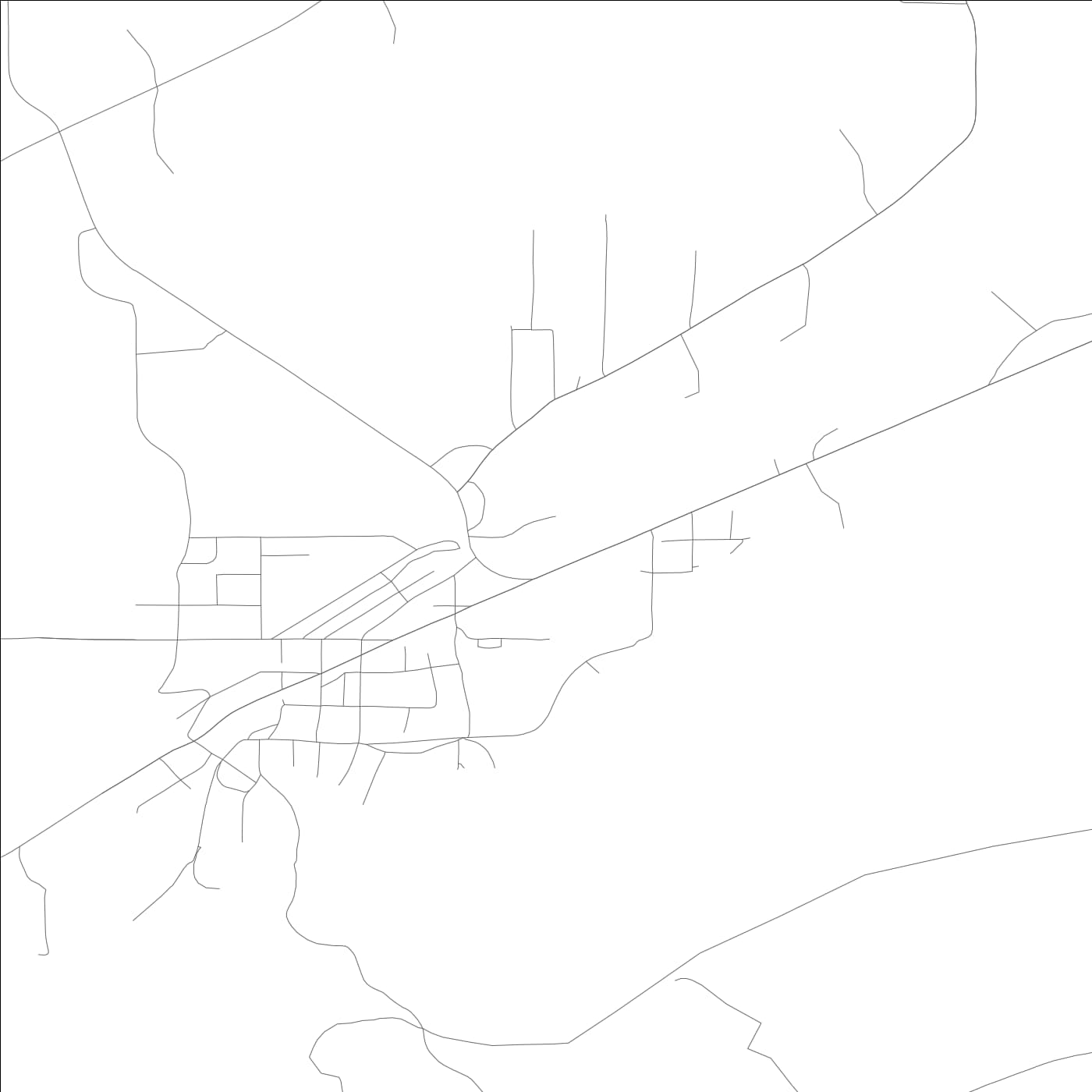 ROAD MAP OF ALTOONA, ALABAMA BY MAPBAKES