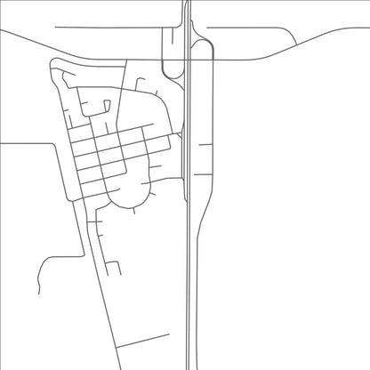 ROAD MAP OF BOWDEN, CANADA BY MAPBAKES