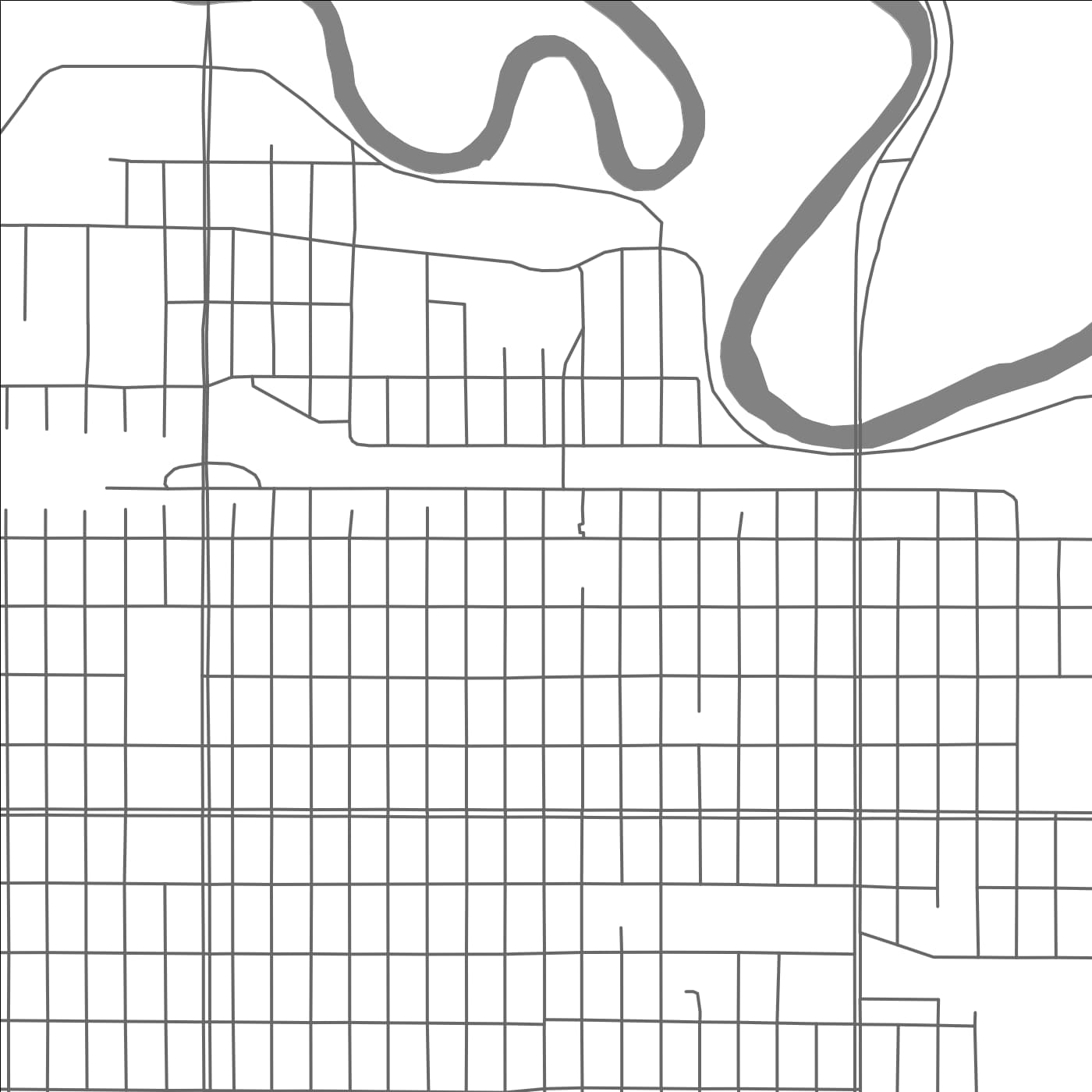 ROAD MAP OF BRANDON, CANADA BY MAPBAKES