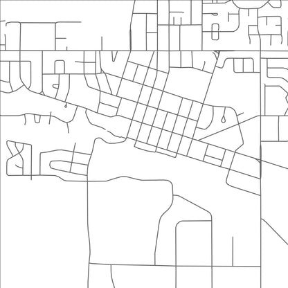 ROAD MAP OF BROOKS, CANADA BY MAPBAKES