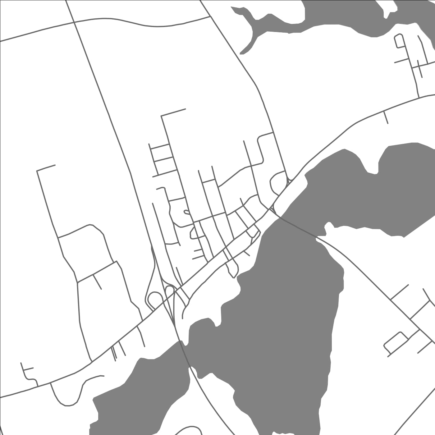 ROAD MAP OF BUCTOUCHE, CANADA BY MAPBAKES