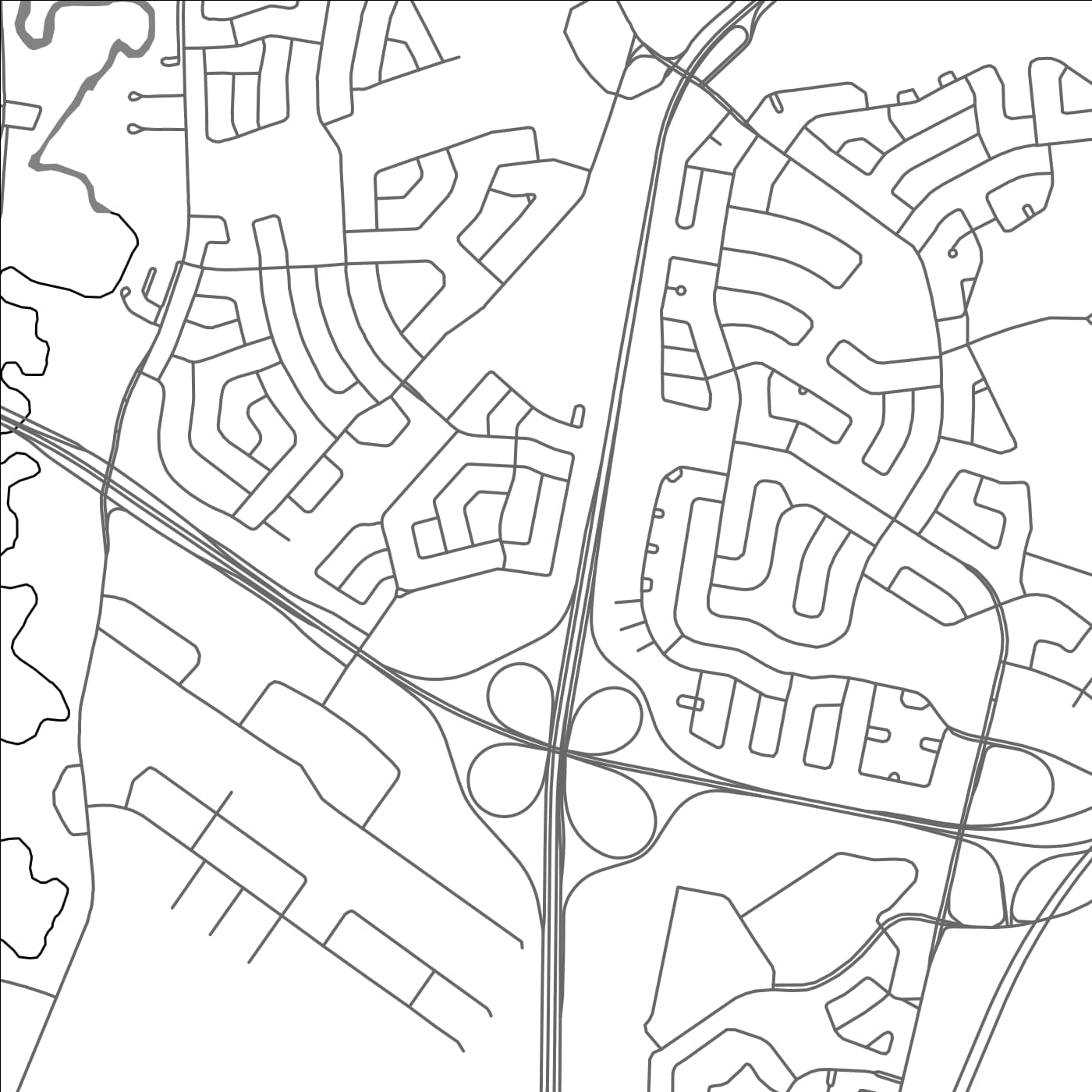 ROAD MAP OF CANDIAC, CANADA BY MAPBAKES