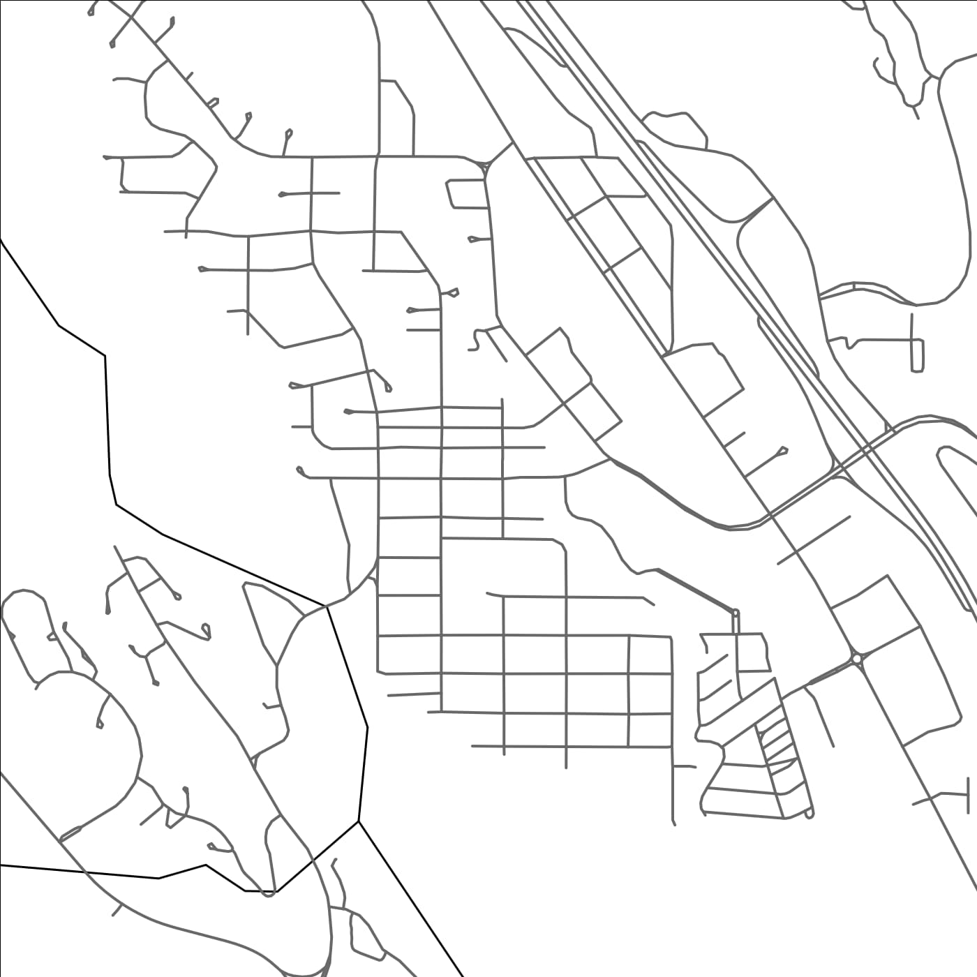 ROAD MAP OF CANMORE, CANADA BY MAPBAKES