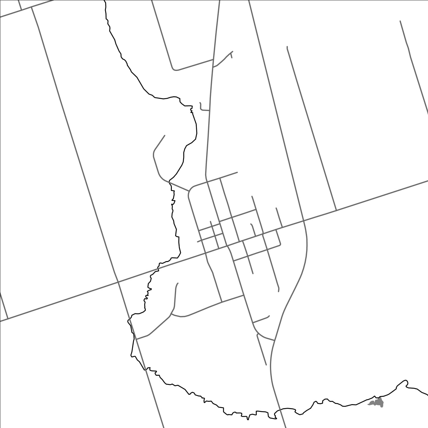 ROAD MAP OF CLAREMONT, CANADA BY MAPBAKES