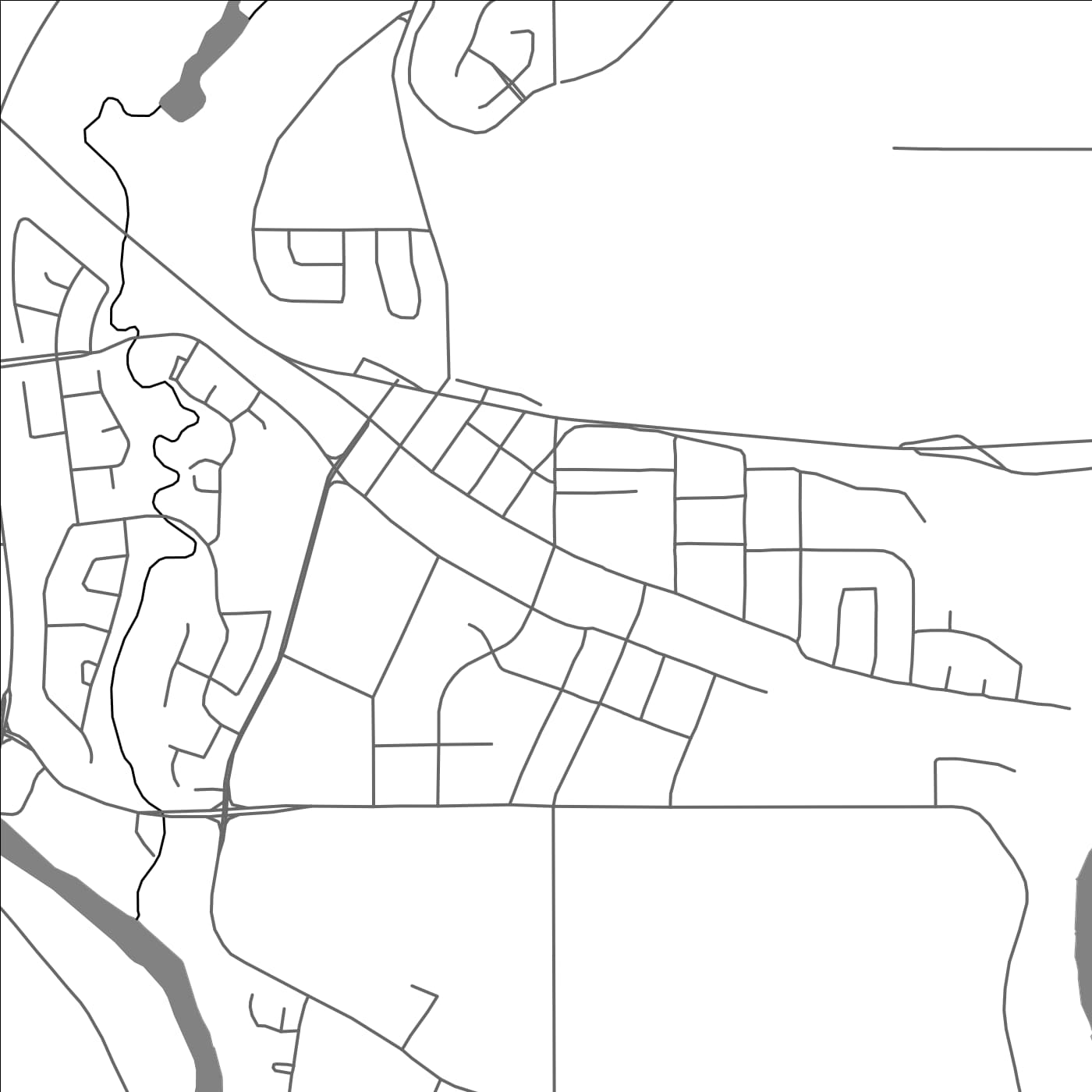 ROAD MAP OF COCHRANE, CANADA BY MAPBAKES