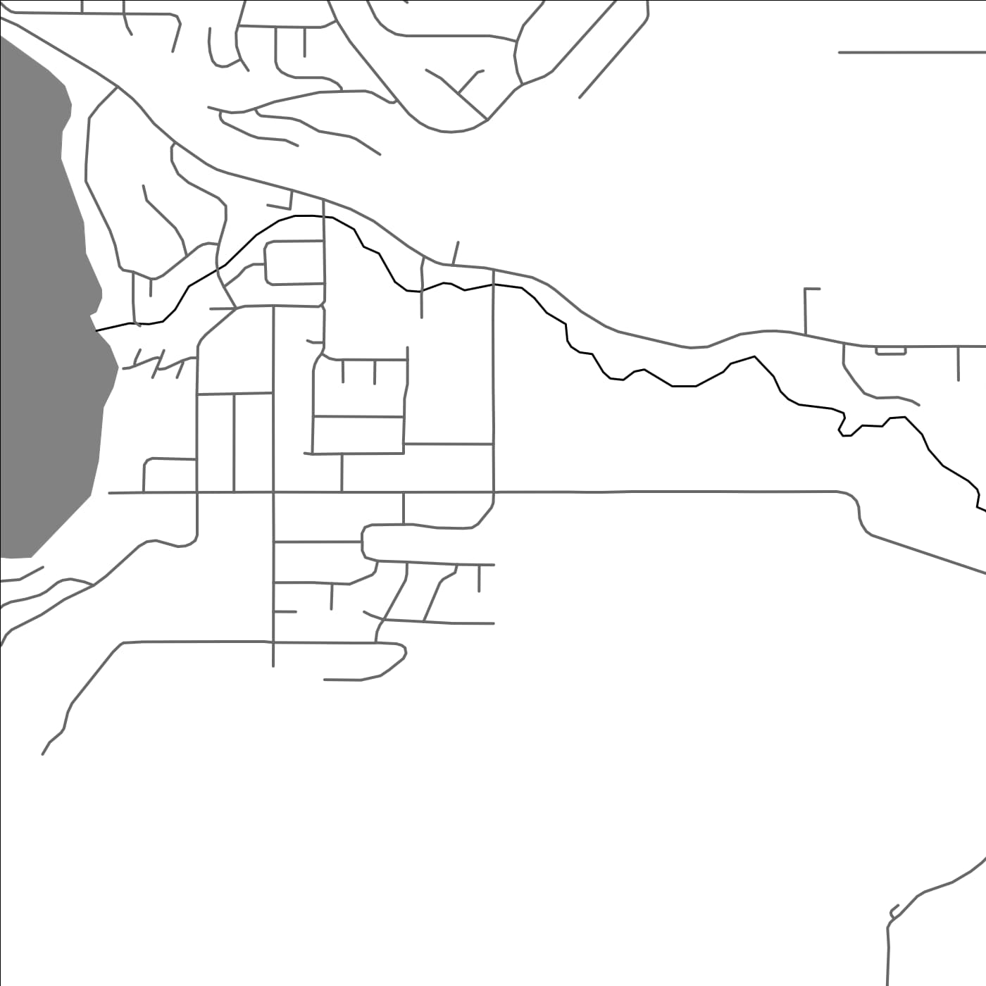 ROAD MAP OF COLDSTREAM, CANADA BY MAPBAKES