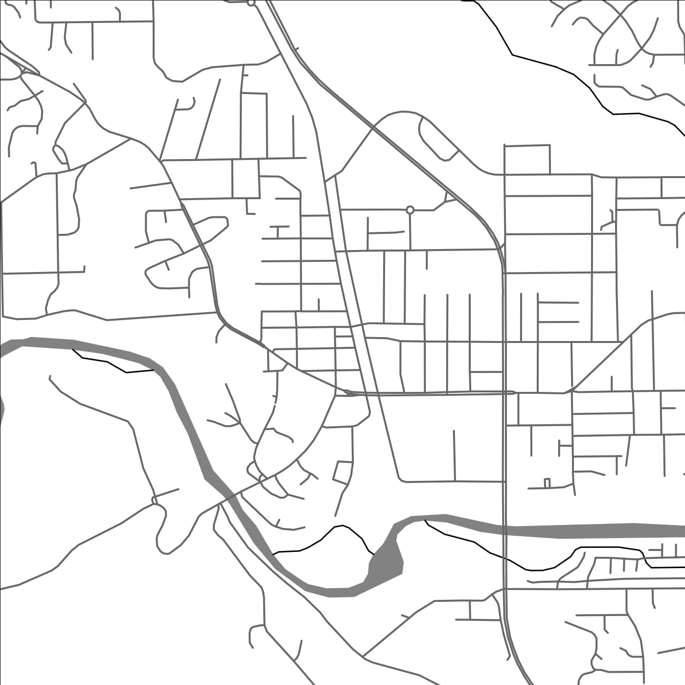 ROAD MAP OF DUNCAN, CANADA BY MAPBAKES