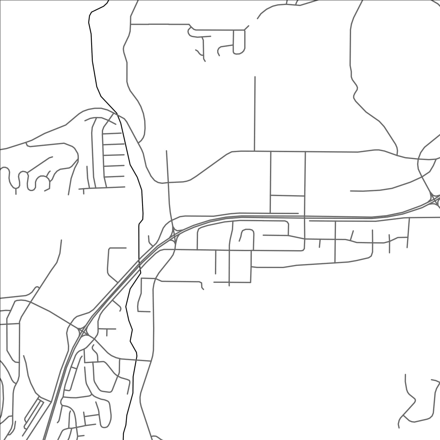 ROAD MAP OF EAST KELOWNA, CANADA BY MAPBAKES