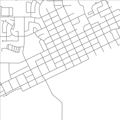 ROAD MAP OF EDSON, CANADA BY MAPBAKES