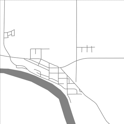 ROAD MAP OF EMO, CANADA BY MAPBAKES