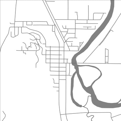 ROAD MAP OF ENDERBY, CANADA BY MAPBAKES