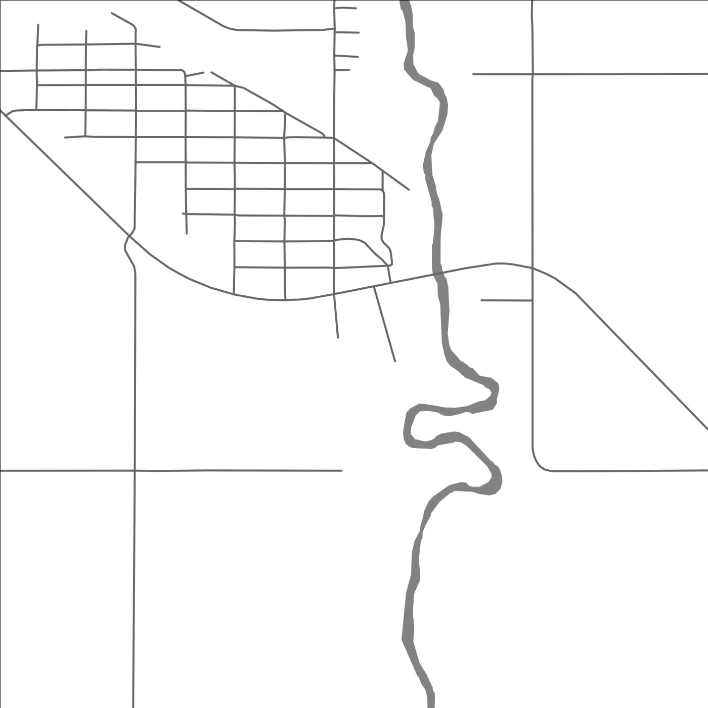 ROAD MAP OF ENGLEHART, CANADA BY MAPBAKES