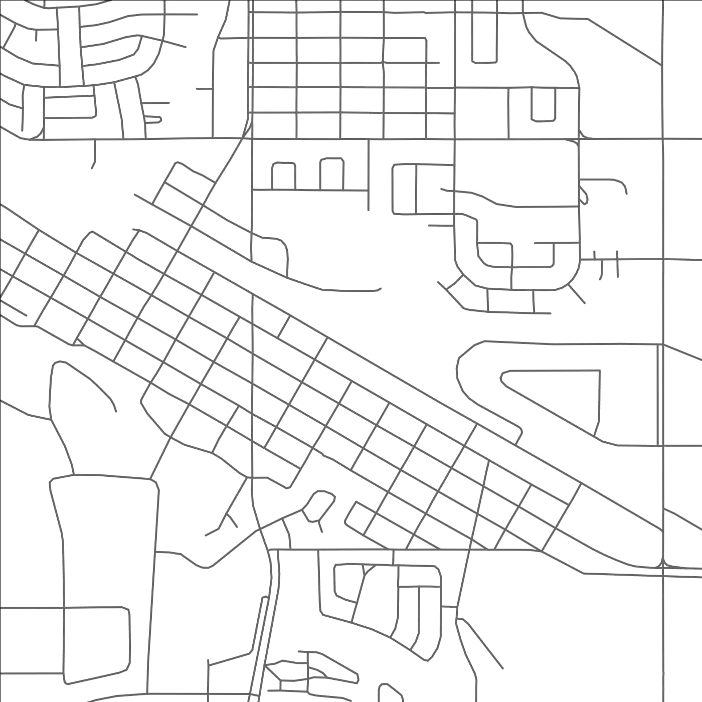 ROAD MAP OF ESTEVAN, CANADA BY MAPBAKES