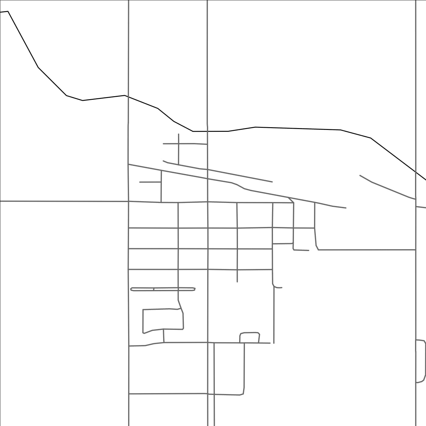 ROAD MAP OF FALHER, CANADA BY MAPBAKES