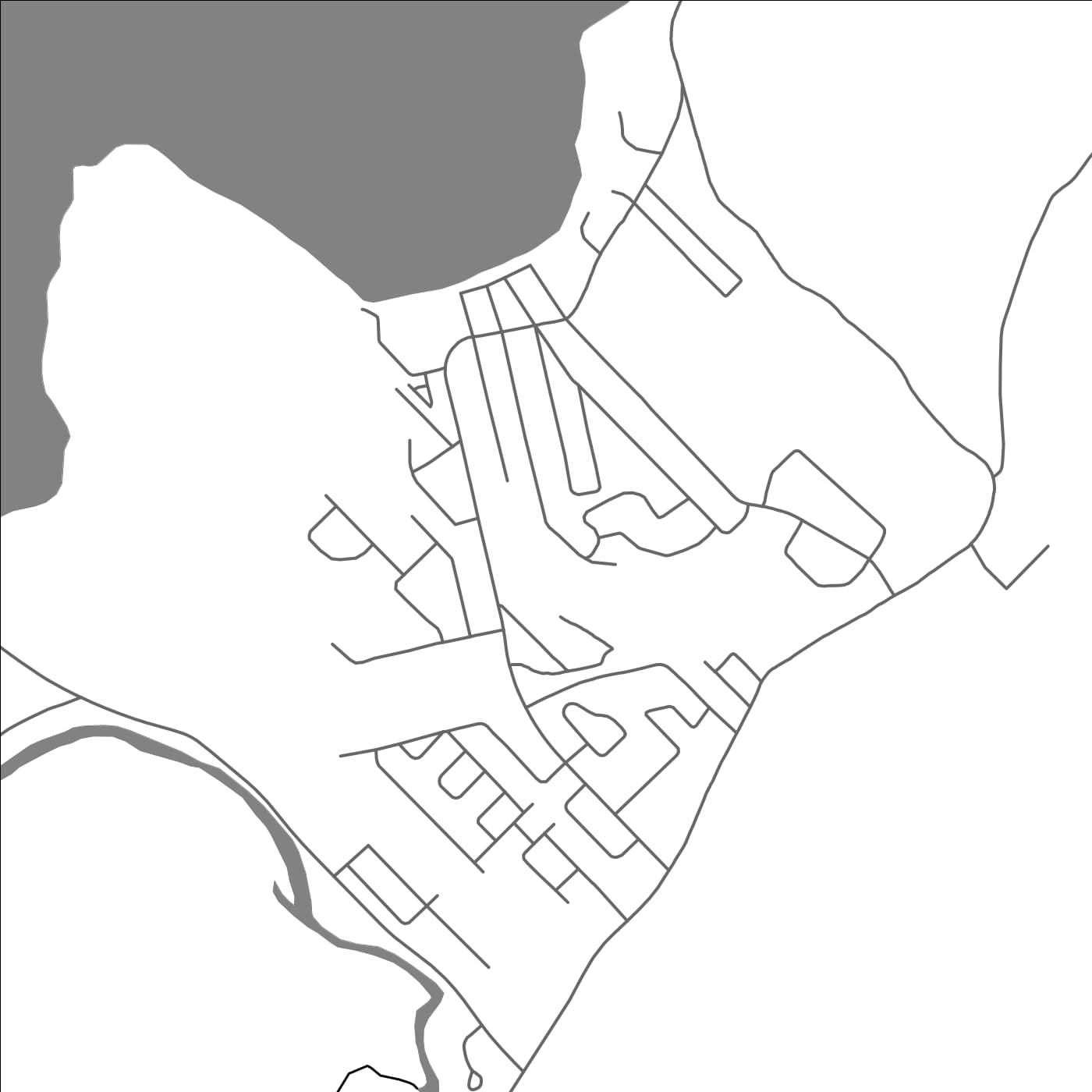 ROAD MAP OF FOSSAMBAULT SUR LE LAC, CANADA BY MAPBAKES