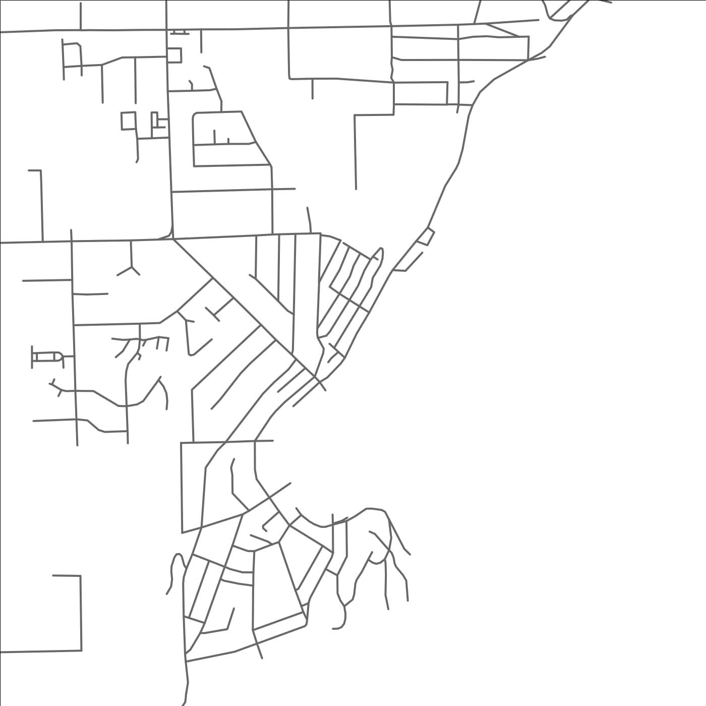 ROAD MAP OF GIBSONS, CANADA BY MAPBAKES