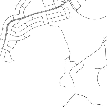 ROAD MAP OF GRANDE CACHE, CANADA BY MAPBAKES