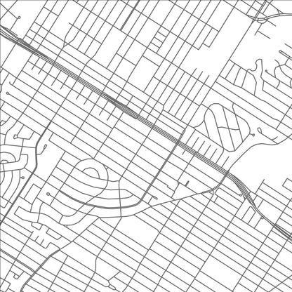 ROAD MAP OF HAMPSTEAD, CANADA BY MAPBAKES