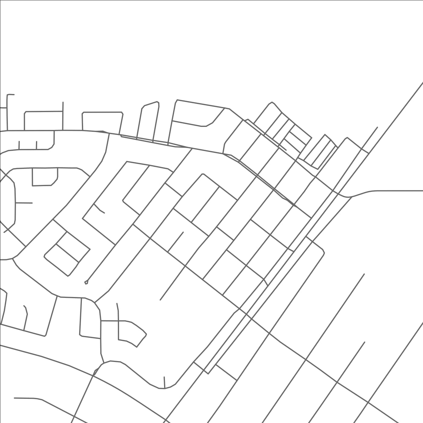 ROAD MAP OF HIGH LEVEL, CANADA BY MAPBAKES