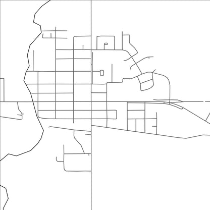 ROAD MAP OF HIGH PRAIRIE, CANADA BY MAPBAKES