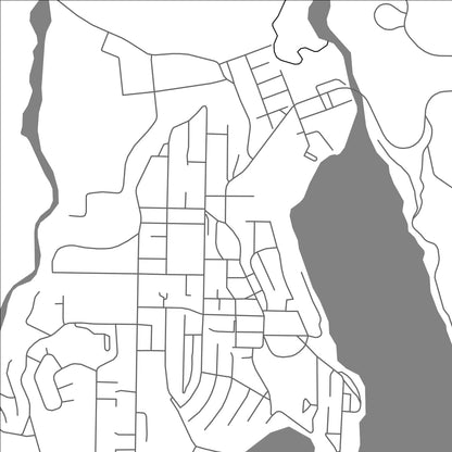 ROAD MAP OF INVERMERE, CANADA BY MAPBAKES