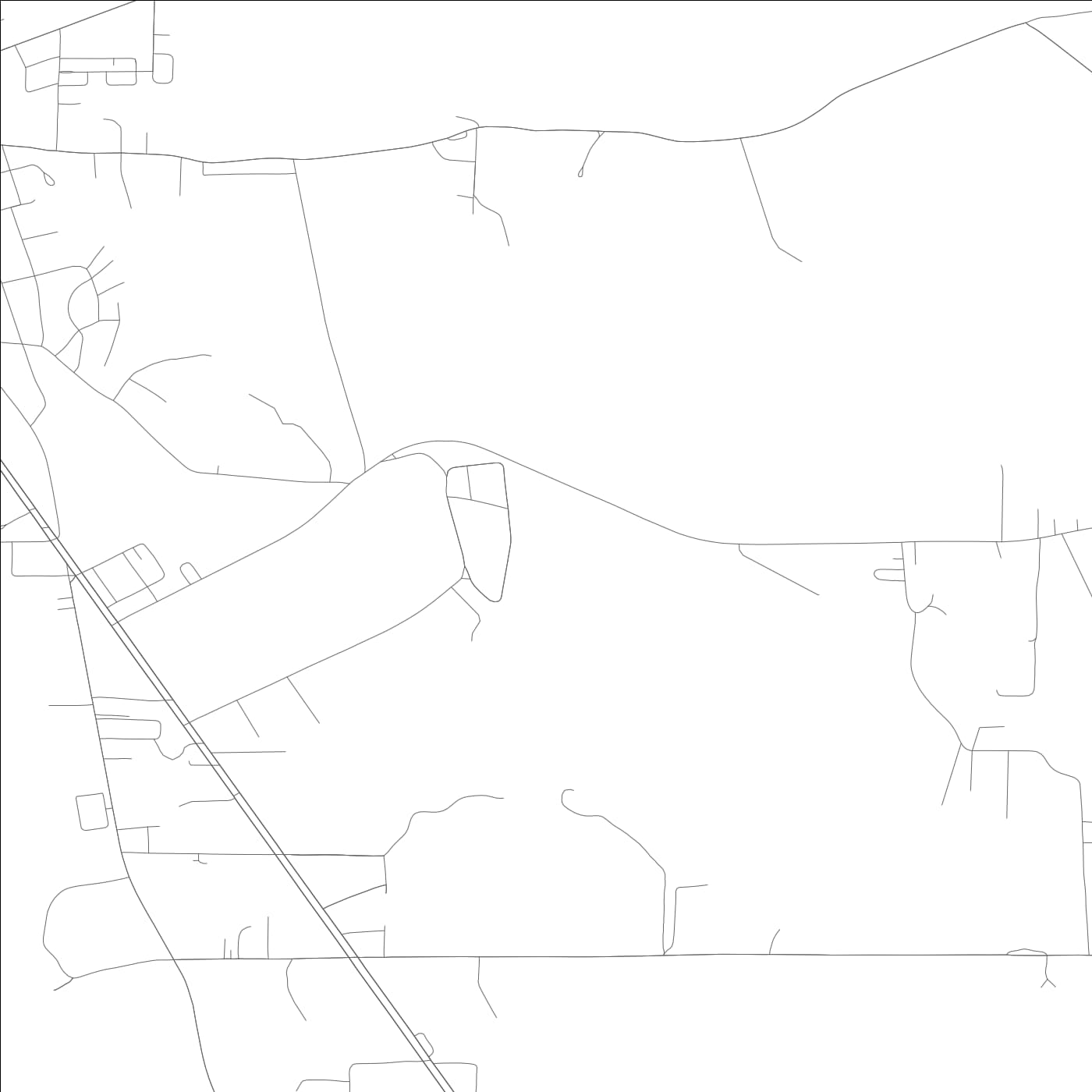 ROAD MAP OF BON AIR, ALABAMA BY MAPBAKES