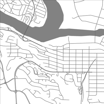 ROAD MAP OF KAMLOOPS, CANADA BY MAPBAKES