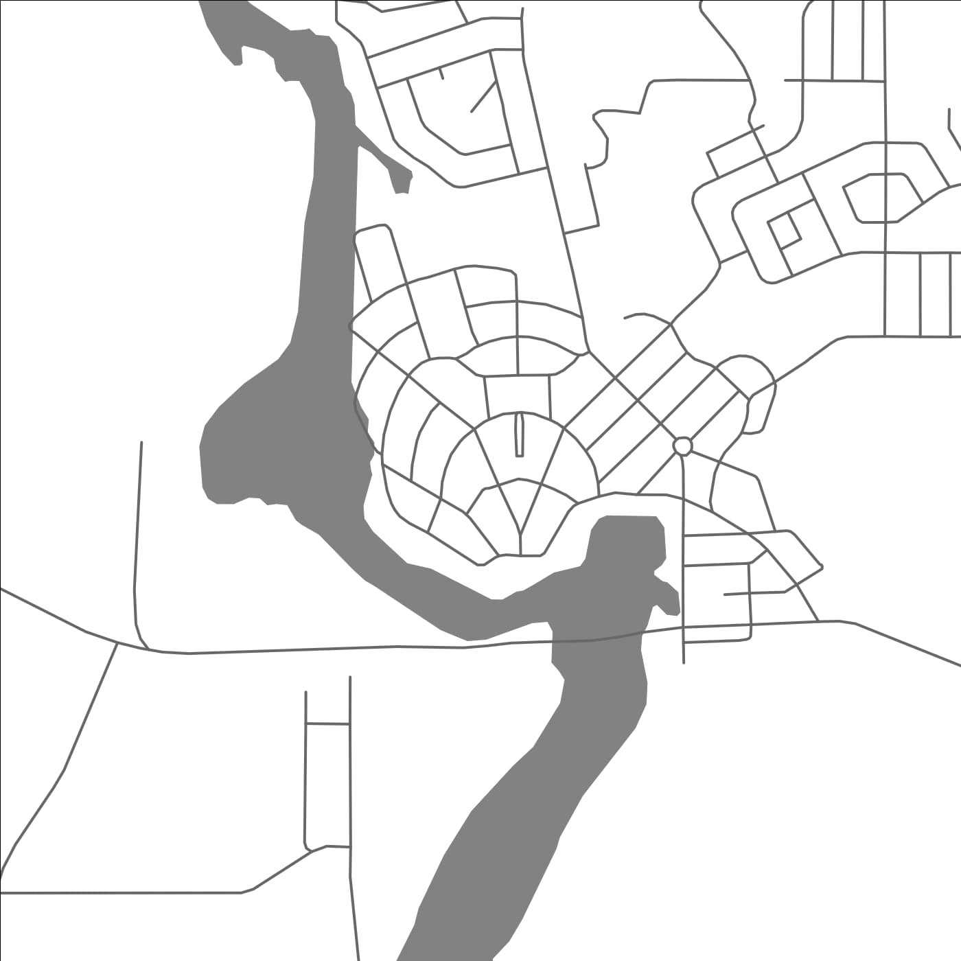 ROAD MAP OF KAPUSKASING, CANADA BY MAPBAKES