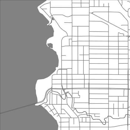 ROAD MAP OF KELOWNA, CANADA BY MAPBAKES