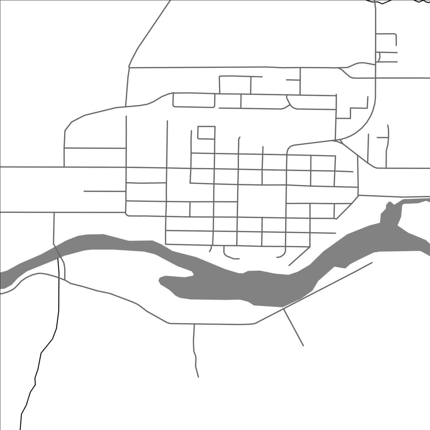 ROAD MAP OF KEREMEOS, CANADA BY MAPBAKES