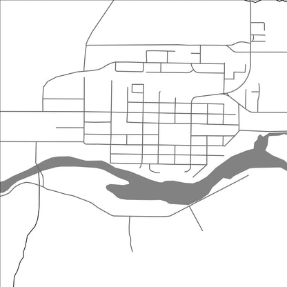 ROAD MAP OF KEREMEOS, CANADA BY MAPBAKES