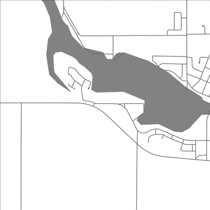 ROAD MAP OF KILLARNEY TURTLE MOUNTAIN, CANADA BY MAPBAKES