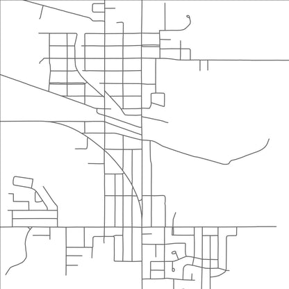 ROAD MAP OF LA SARRE, CANADA BY MAPBAKES