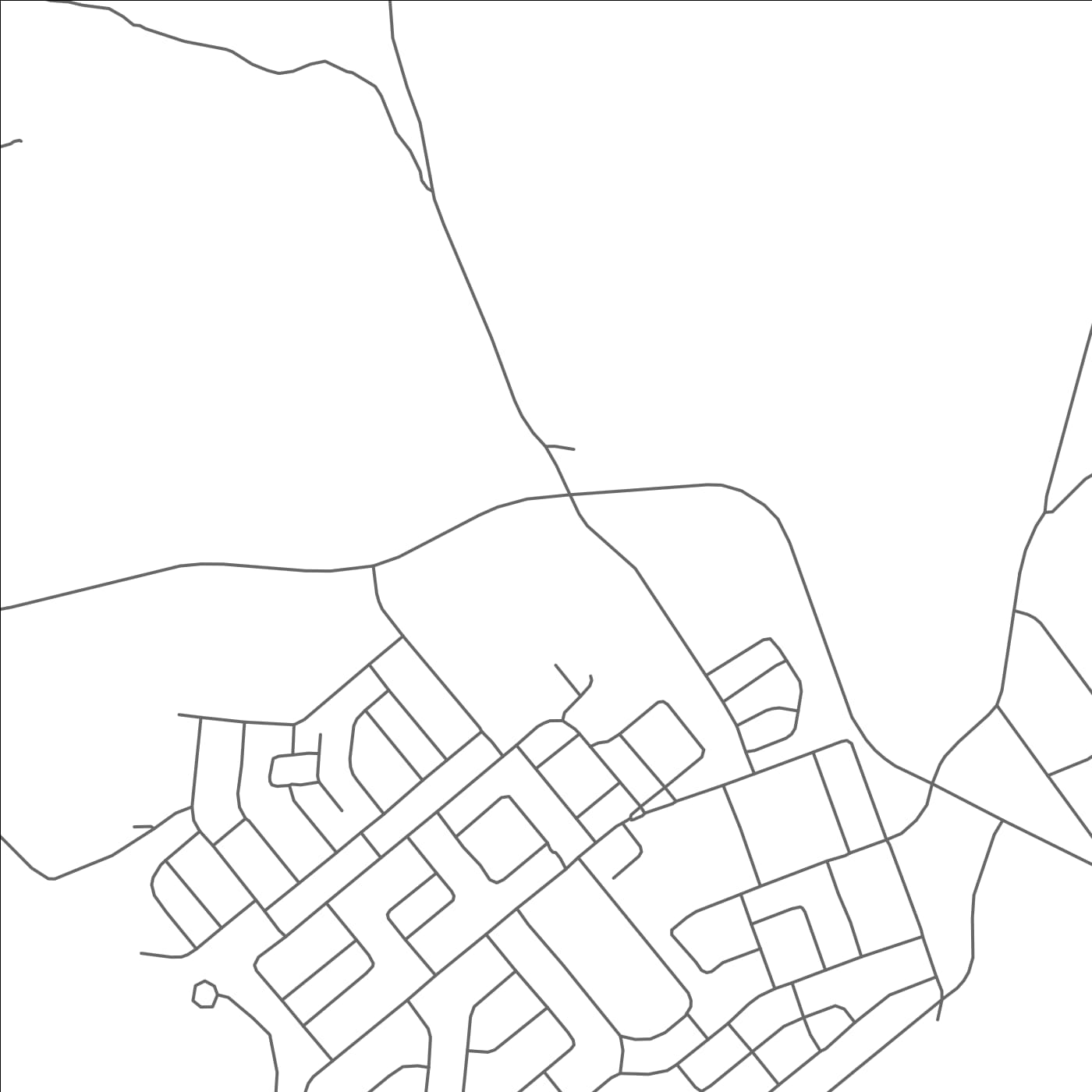 ROAD MAP OF LABRADOR CITY, CANADA BY MAPBAKES