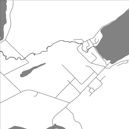 ROAD MAP OF LAC AUX SABLES, CANADA BY MAPBAKES