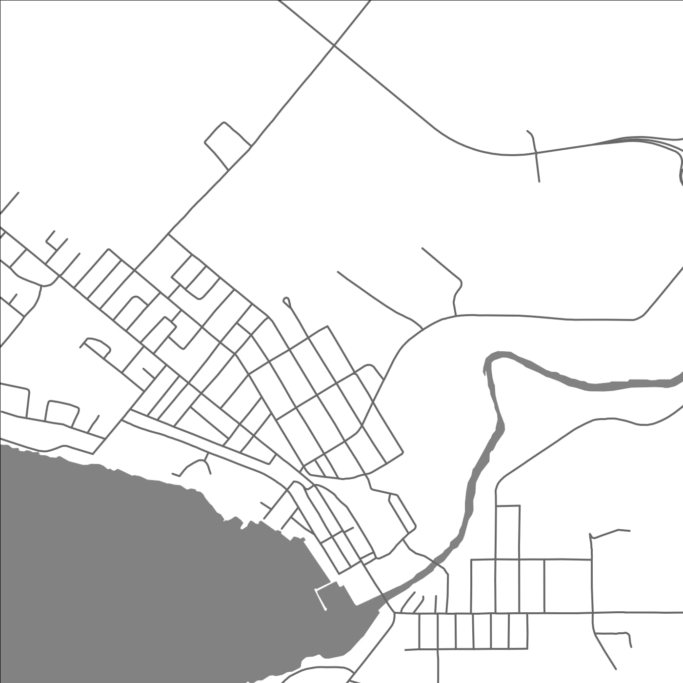 ROAD MAP OF LAC MEGANTIC, CANADA BY MAPBAKES