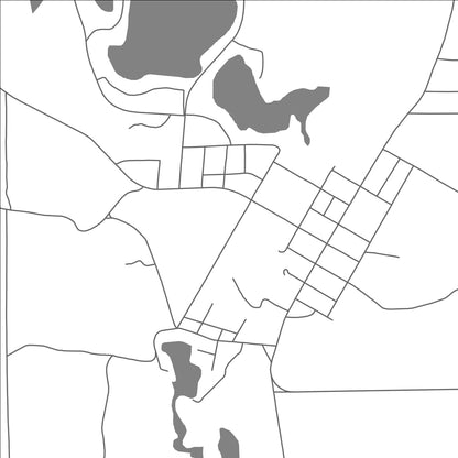 ROAD MAP OF LAC NOMININGUE, CANADA BY MAPBAKES