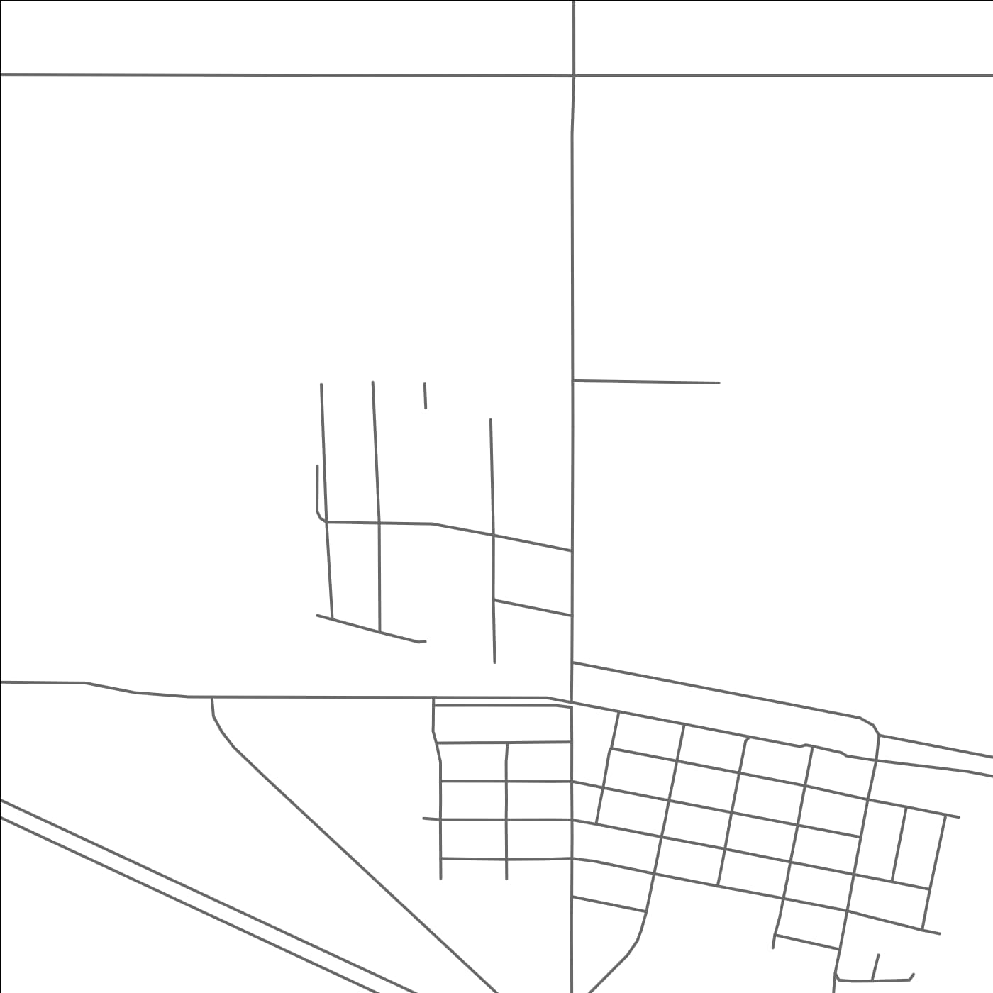 ROAD MAP OF LANGHAM, CANADA BY MAPBAKES