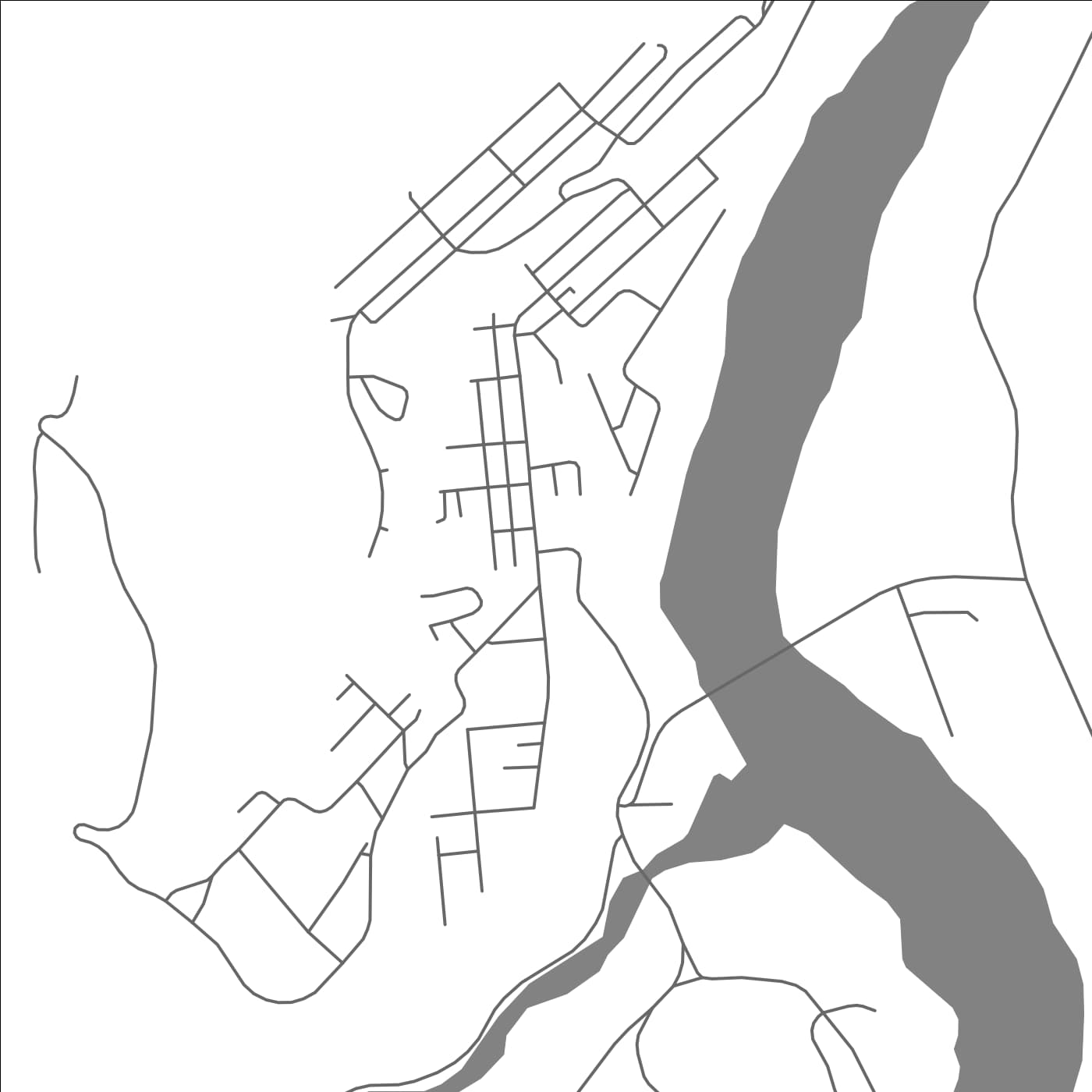 ROAD MAP OF LILLOOET, CANADA BY MAPBAKES