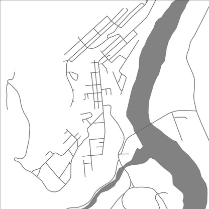 ROAD MAP OF LILLOOET, CANADA BY MAPBAKES